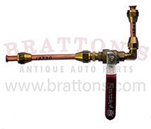 28 - 29 GAS LINE WITH FUEL VALVE IN-LINE