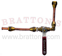 30 - 31 GAS LINE WITH SHUT OFF VALVE
