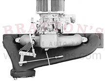 EXHAUST MANIFOLD ONLY FOR TWO BARREL DOWN DRAFT CARBURETOR