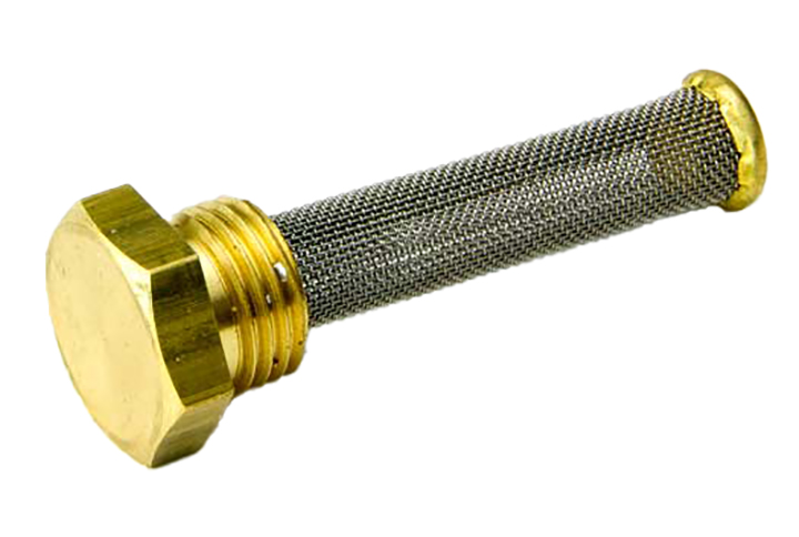 28 - 30 CARBURETOR GAS STRAINER SCREEN W/ BRASS NUT