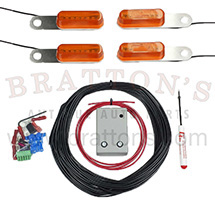 LED TURN SIGNAL KIT WITH AMBER BUMPER LED LIGHTS