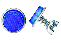 BLUE LICENSE PLATE REFLECTORS