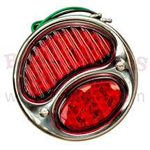 COMMERCIAL ALL RED LED TAILLIGHT 6V RIGHT