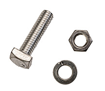 STARTER OR GROUND CABLE BOLT AND SQUARE NUT