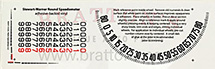 OVAL WALTHAM SPEEDOMETER DECAL