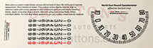 ROUND NORTHEAST SPEEDOMETER DECAL