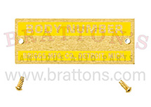 BRASS BRIGGS FORDOR AND CABRIOLET BODY PLATE