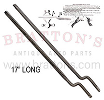 DOOR CURTAIN RODS 30-31 DELUXE ROADSTER, MADE BY A & L PARTS