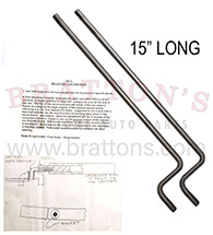 DOOR CURTAIN RODS 30-31 DELUXE PHAETON, MADE BY A & L PARTS