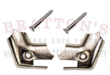 28-29 BRIGGS FORDOR FRONT ROOF DRIP RAIL MOLDING TIPS