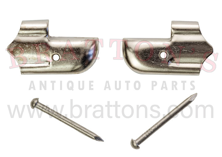 28-29 BUS. COUPE, 28-31 SPRT COUPE RR DRIP RAIL MOLDING TIPS