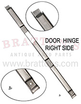 DOOR WINDOW FELT METAL RETAINER HINGE SIDE RIGHT SIDE