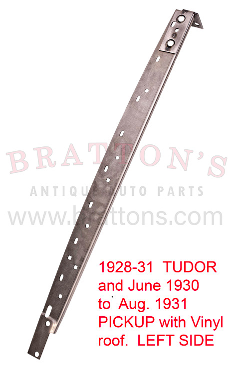 28-31 TUDOR SEDAN  DOOR/BODY HEADER METAL BRACE LEFT