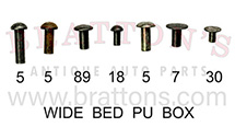 WIDE BED RIVET KIT