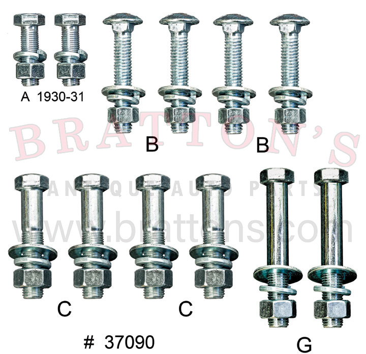 A-400 BODY TO FRAME BOLT SET
