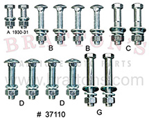 30-31 PHAETON BODY TO FRAME BOLT SET