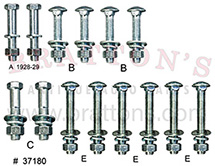 28-29 STATION WAGON BODY TO FRAME BOLT SET