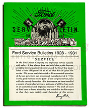 PAPERBACK MODEL A FORD SERVICE BULLETINS