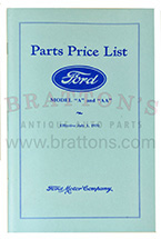 28-31 PARTS PRICE LIST