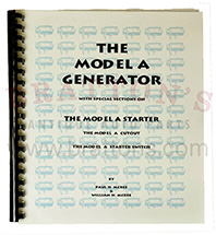 THE MODEL A GENERATOR AND STARTER