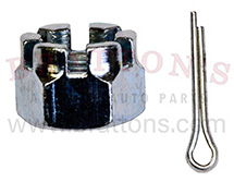 FRONT AXLE 3/4-16 CASTLE NUT AND COTTER PIN