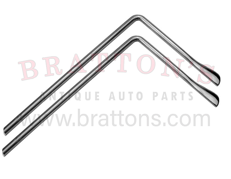 1928-29 CHROME PLATED GAS & SPARK RODS