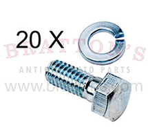 *out of stock*CLEAR ZINC OIL PAN BOLT SET